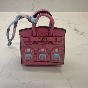 Pink and Blue Mini bag Purse Charm